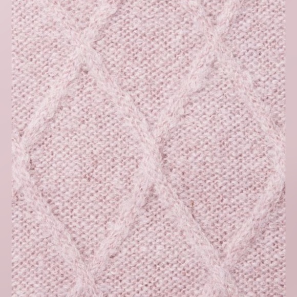 Eileen Fisher Peruvian Alpaca Fluff Funnelneck Sweater in Dusty Pink Size M - Picture 9 of 9